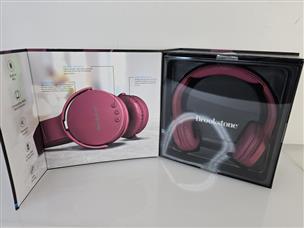 Brookstone Silentbeat Wireless Headphones Purple Plum